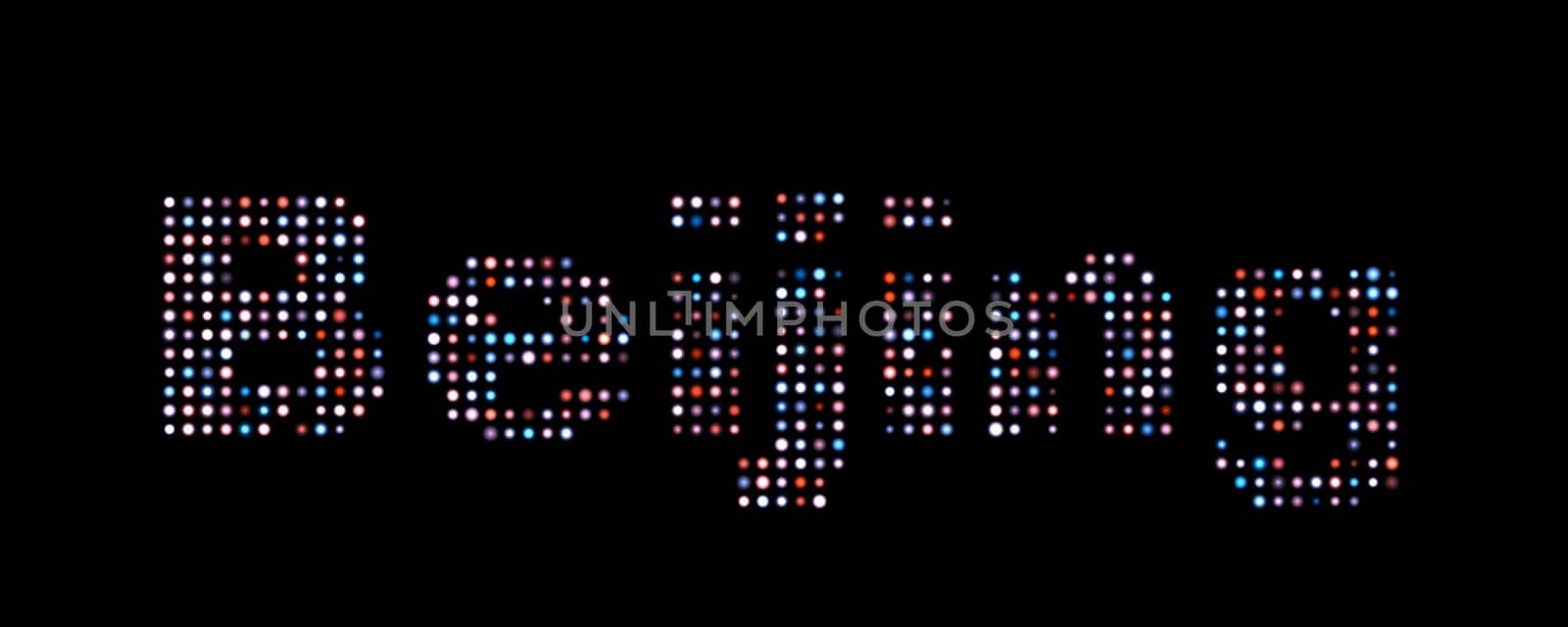 Beijing led text