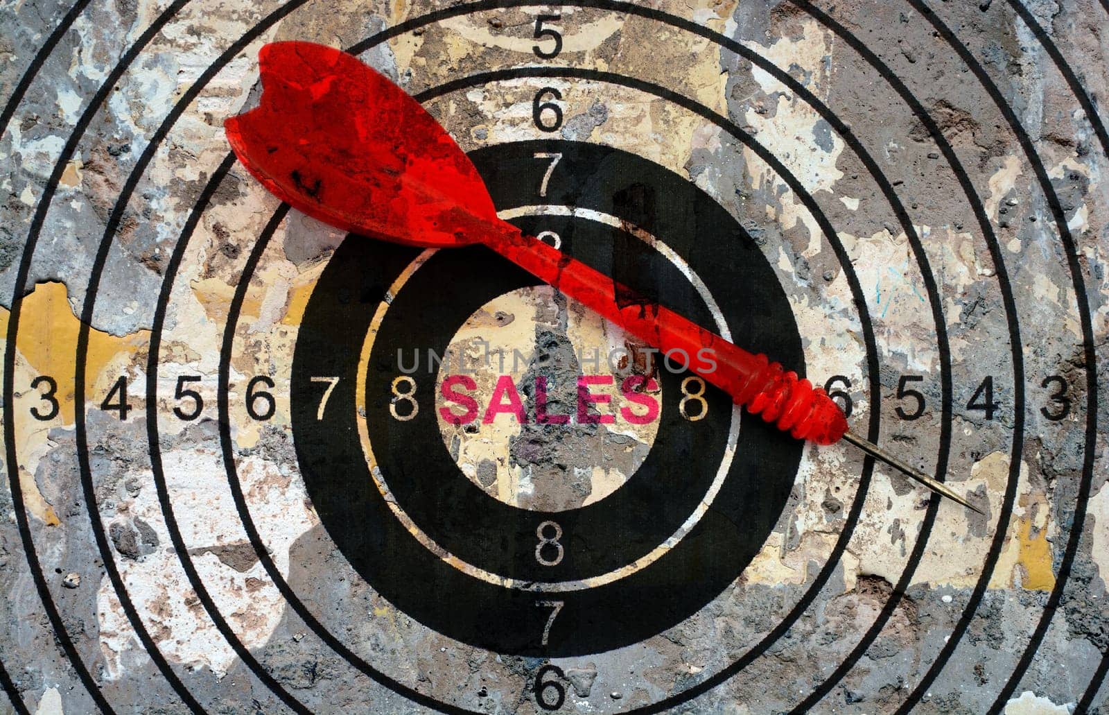 Sales target concept
