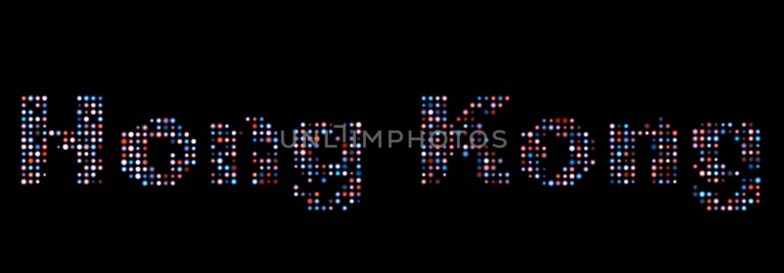 Hong Kong led text