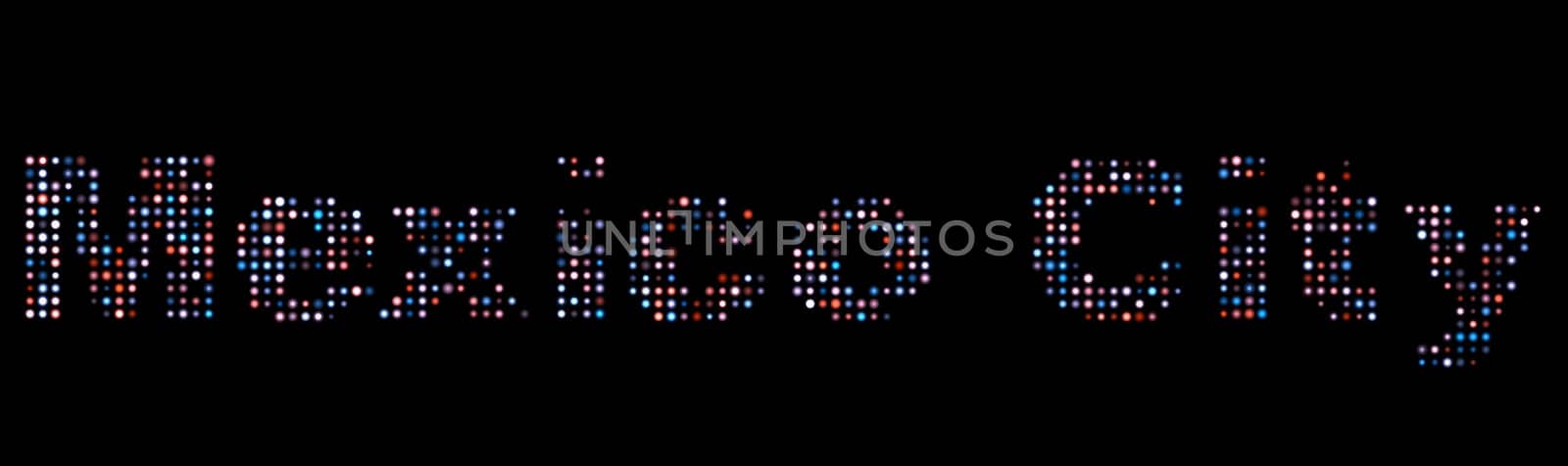 Mexico City led text