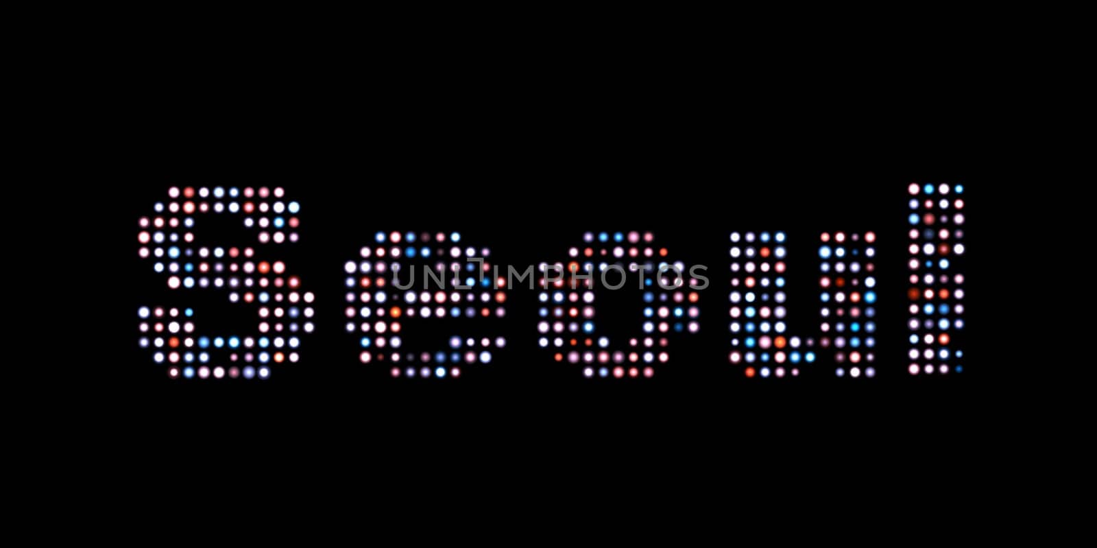 Seoul led text