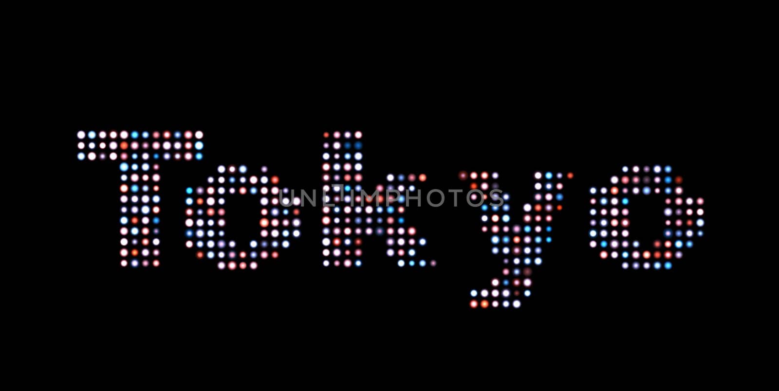 Tokyo led text