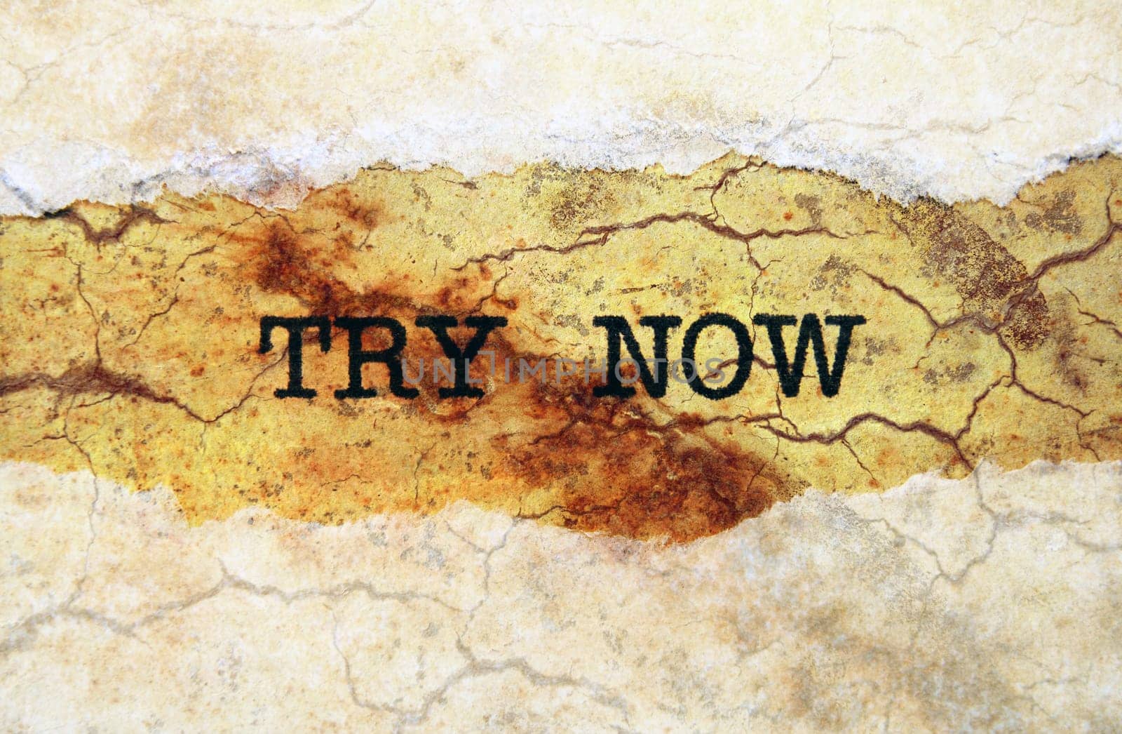 Try now grunge concept