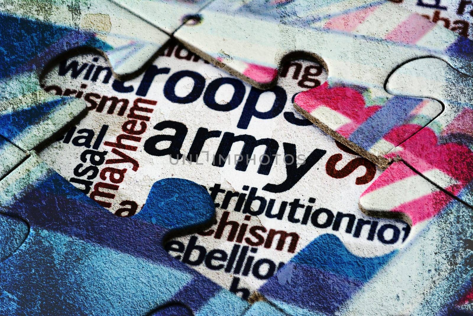 Army puzzle concept