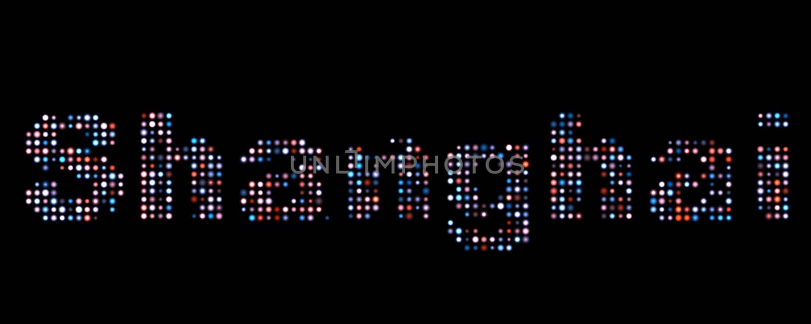 Shanghai led text