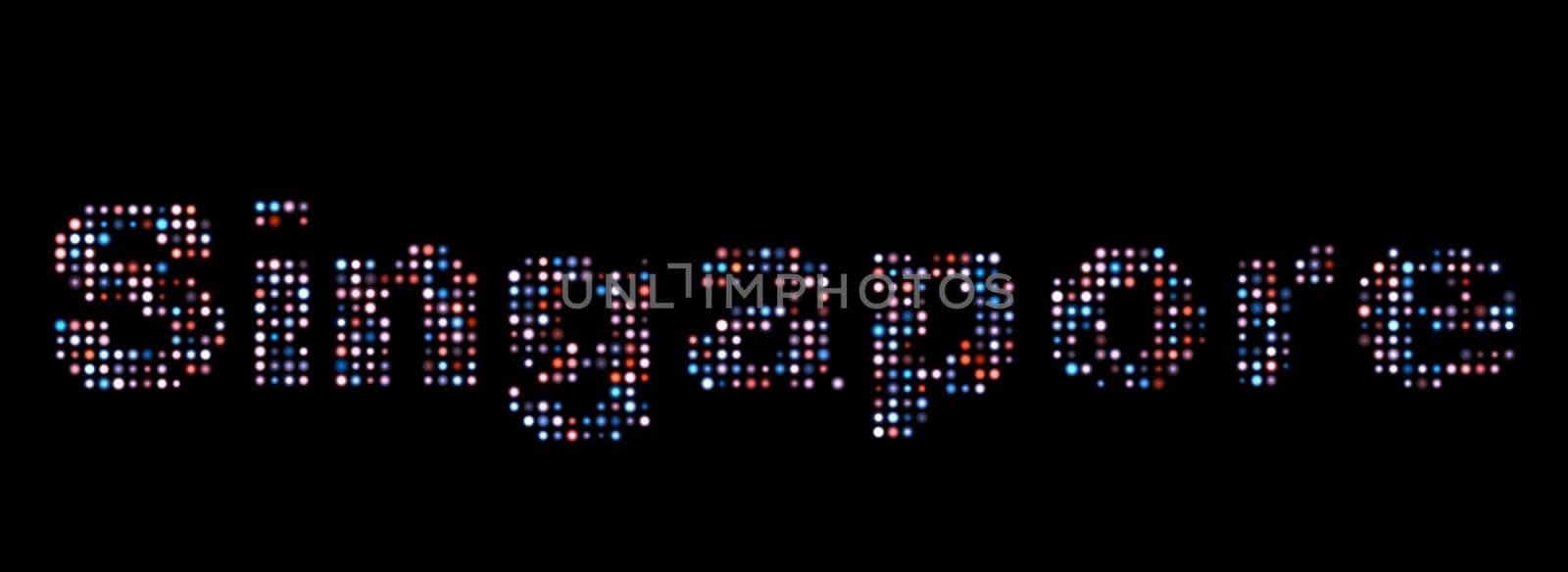 SIngapore led text