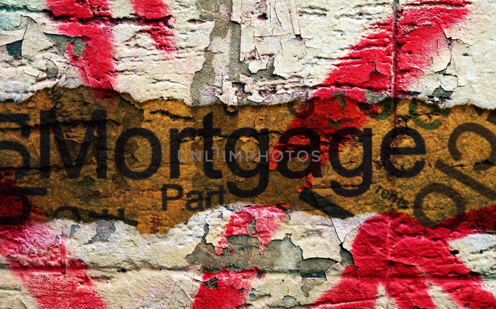 Mortgage torn paper