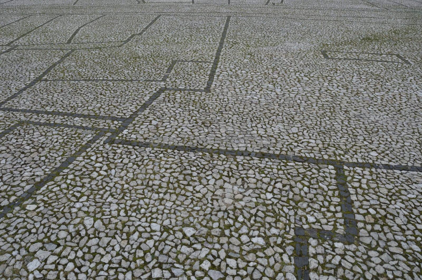 paving stones in town in Portugal