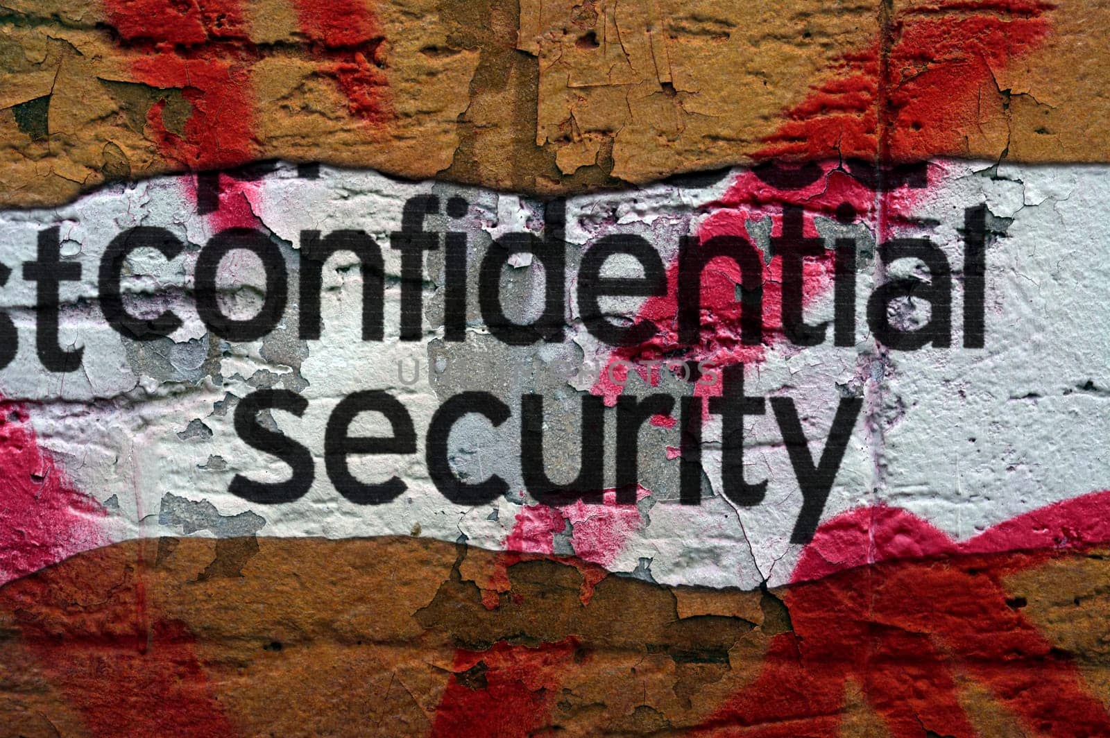 Confidential security grunge  concept