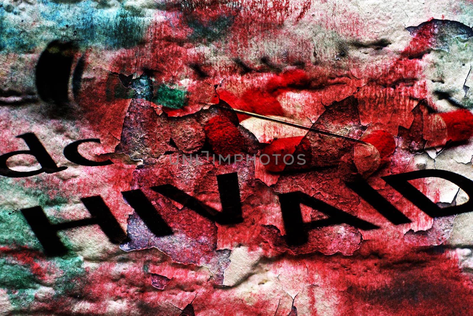 AIDS concept on grunge background