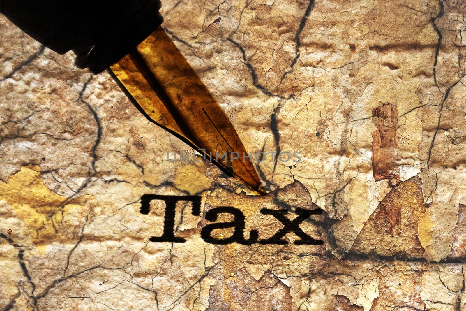 Fountain pen on tax