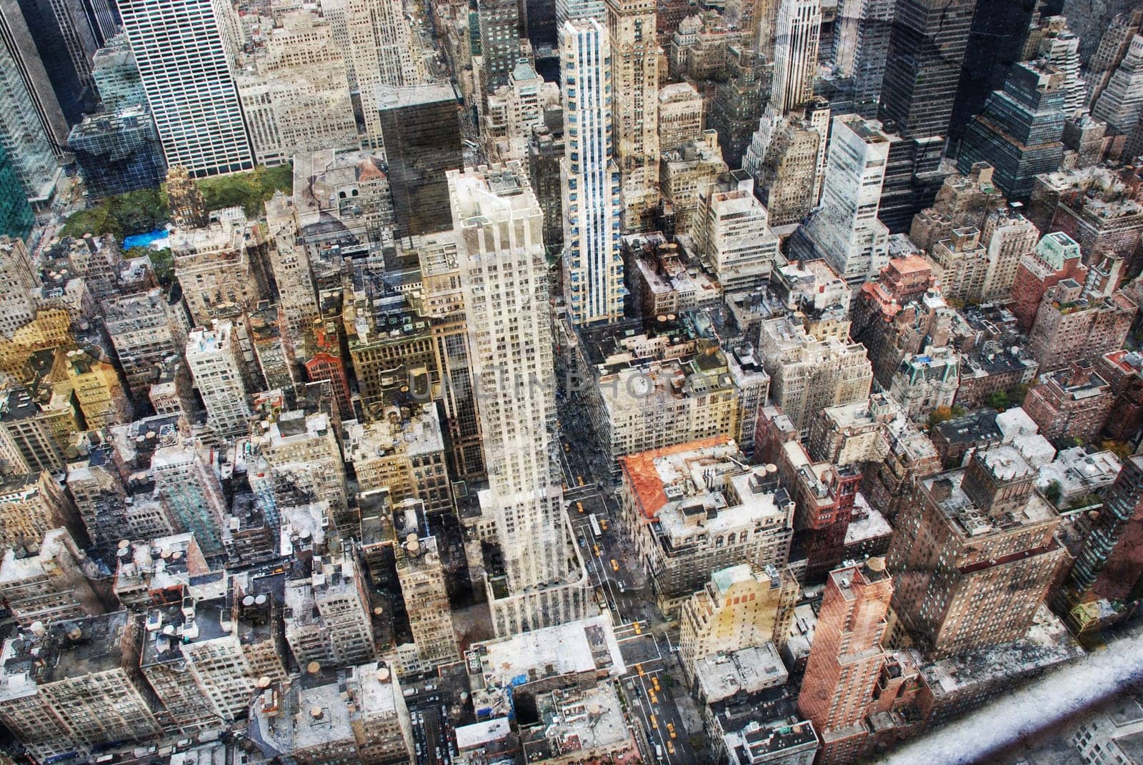 New York city grunge and retro style
