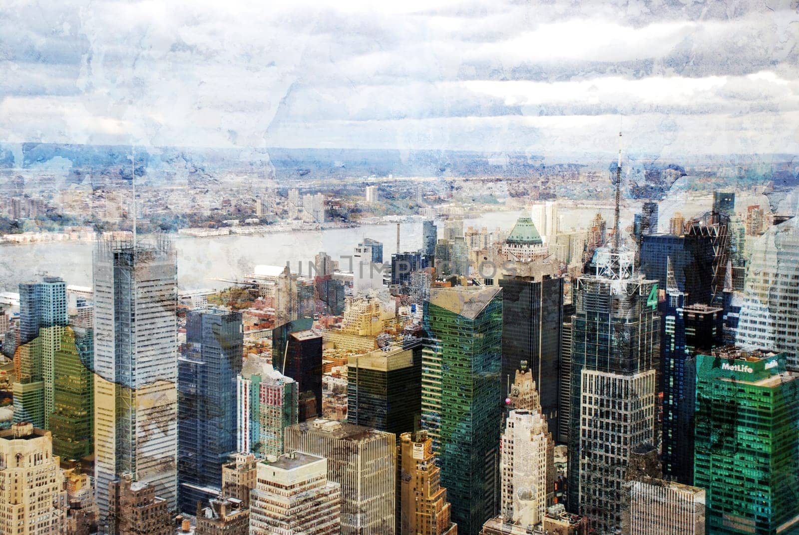 New York city grunge and retro style