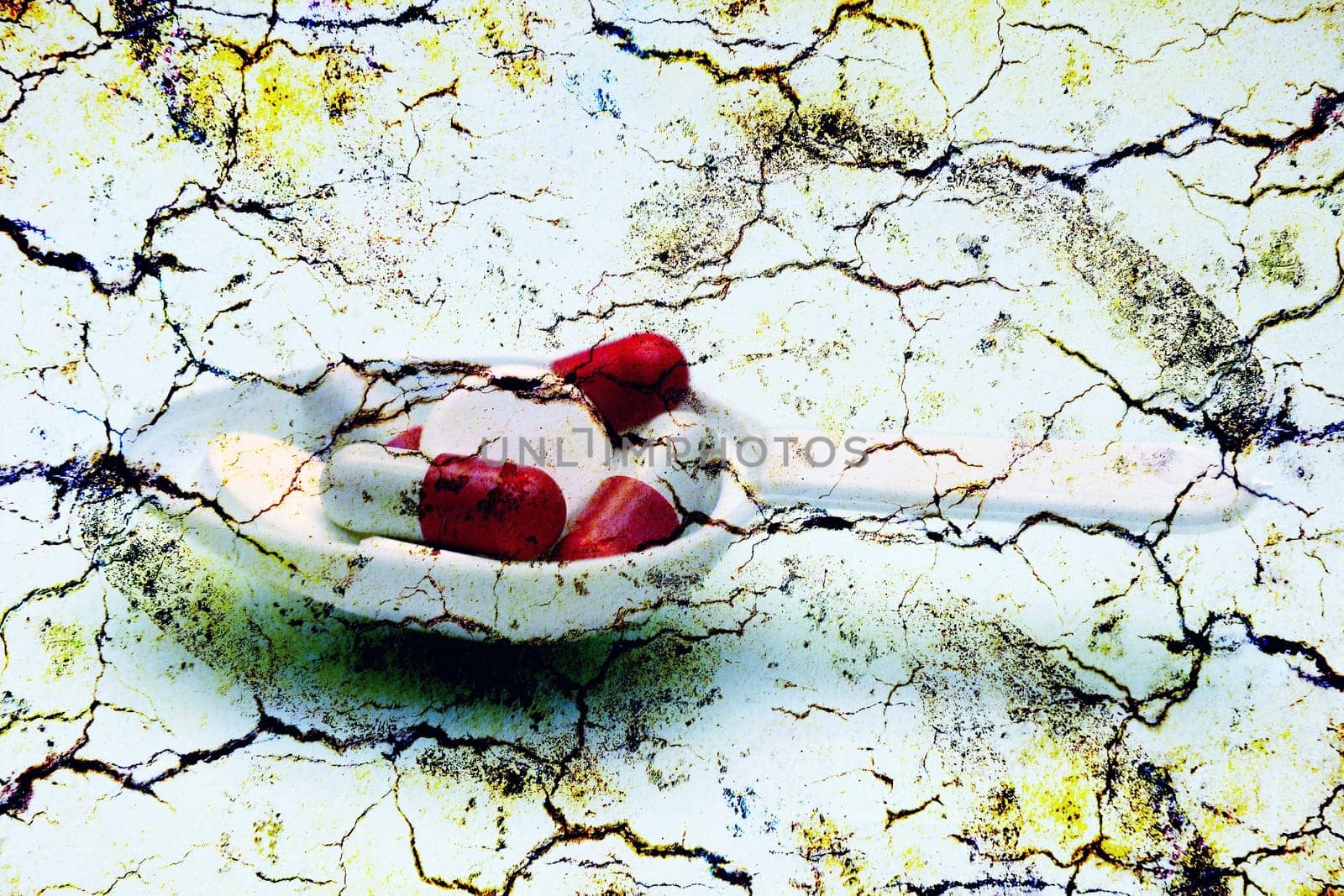 Pills on spoon