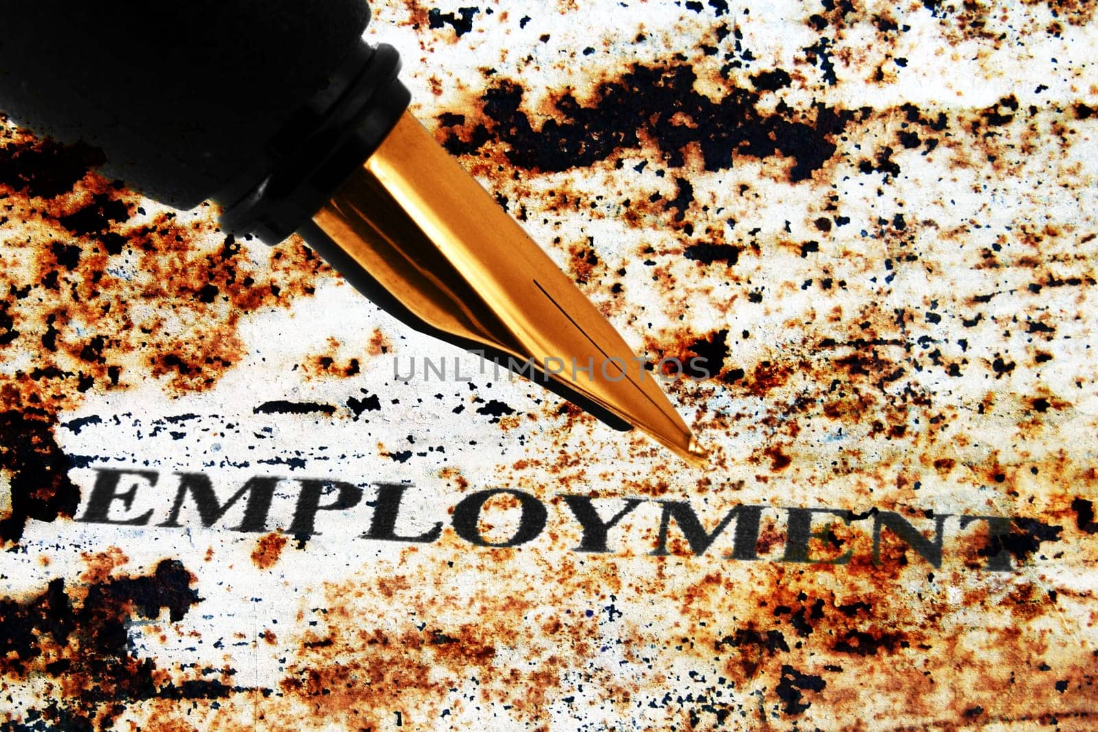Fountain pen on employment