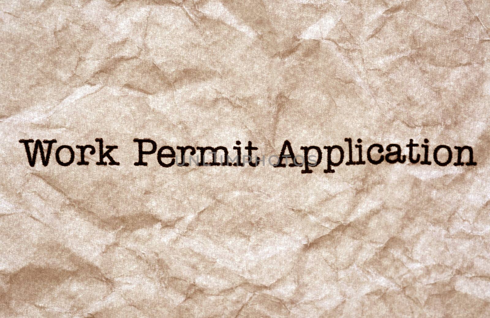 Work permit application