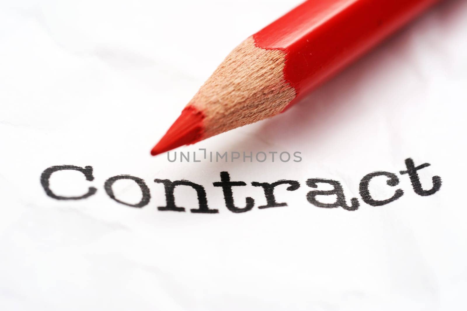 Pencil on contract