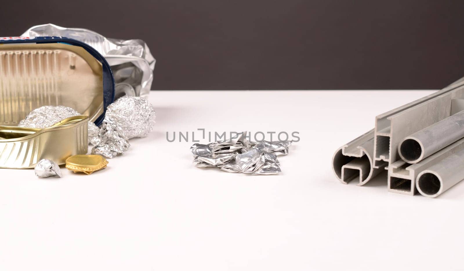 Recycling concept with three steps of Aluminum