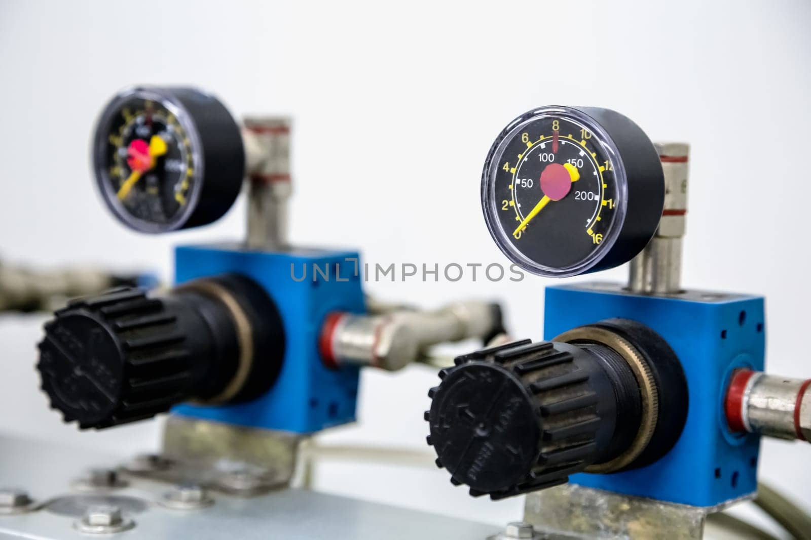 Manometers on pharmaceutical industry or chemical plant