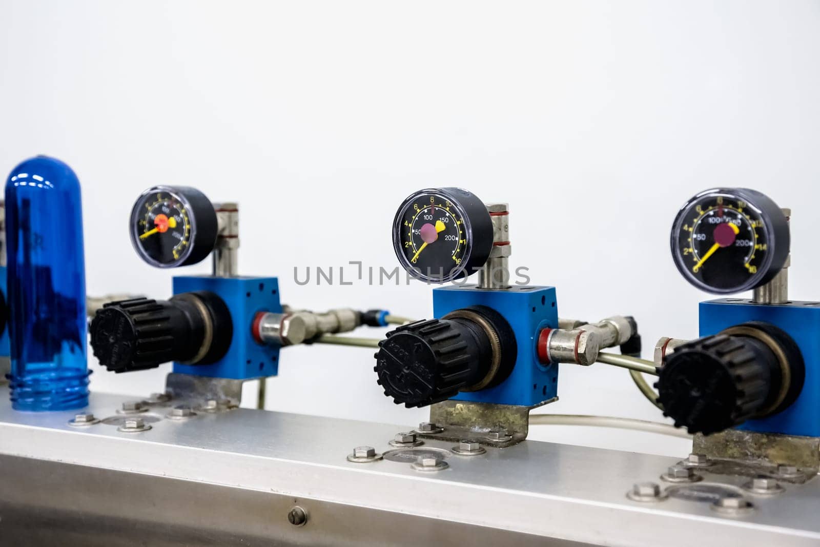Manometers on pharmaceutical industry or chemical plant