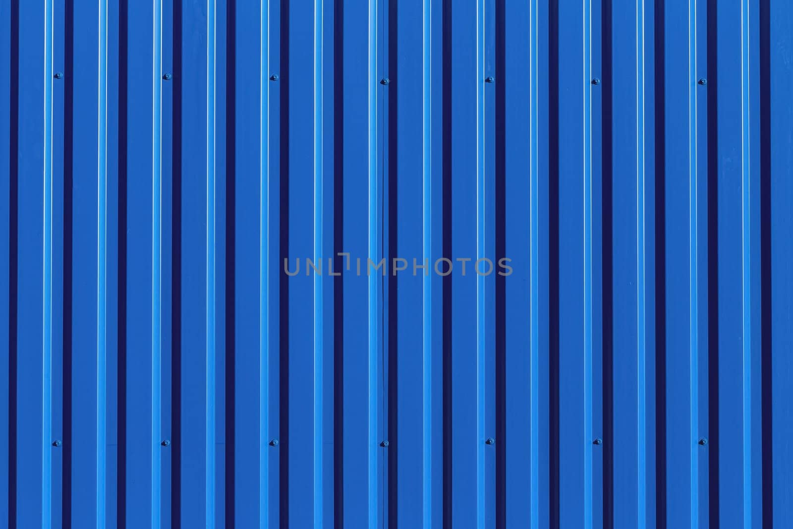 Blue metal siding wall texture background