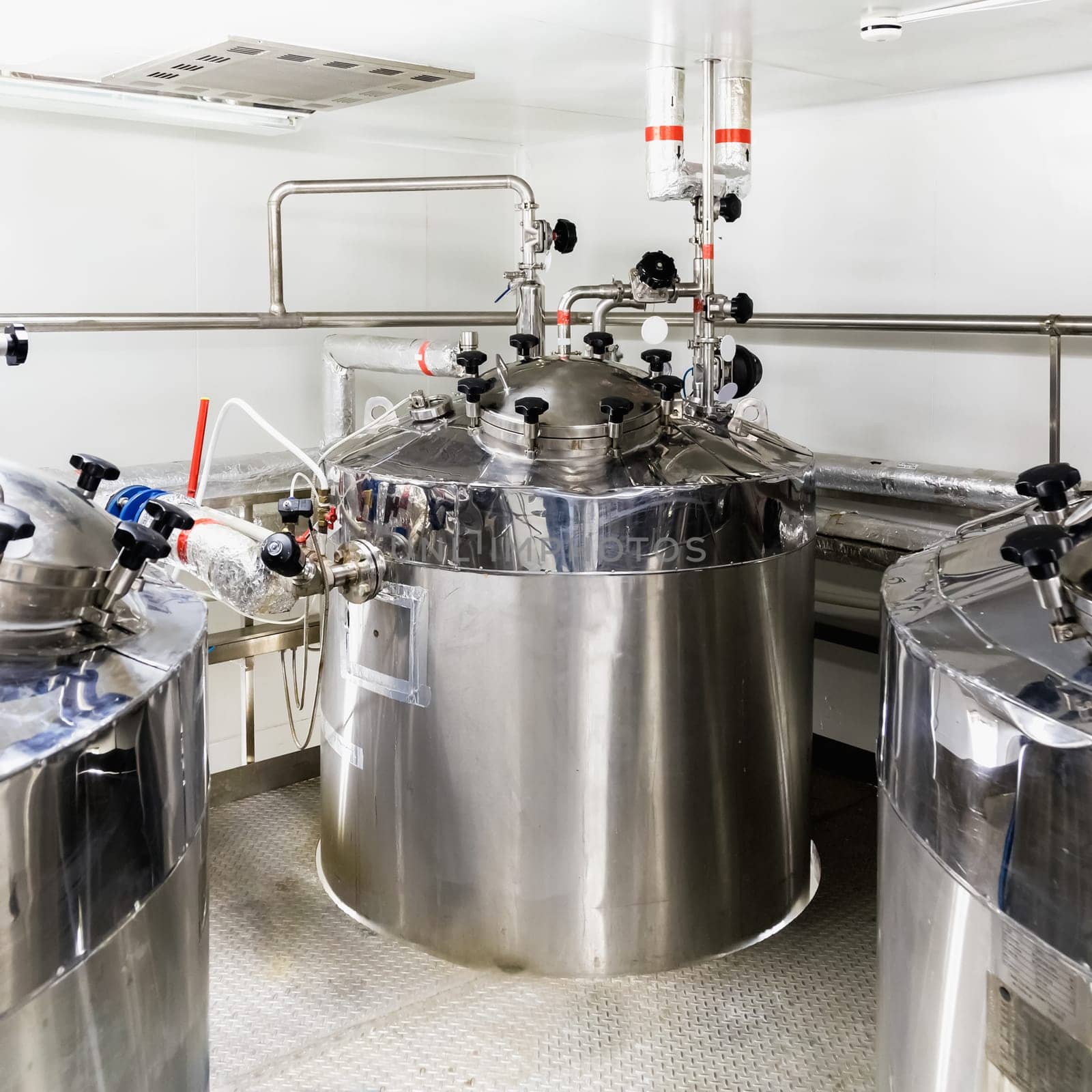 Water boiler or tank on pharmaceutical industry or chemical plant