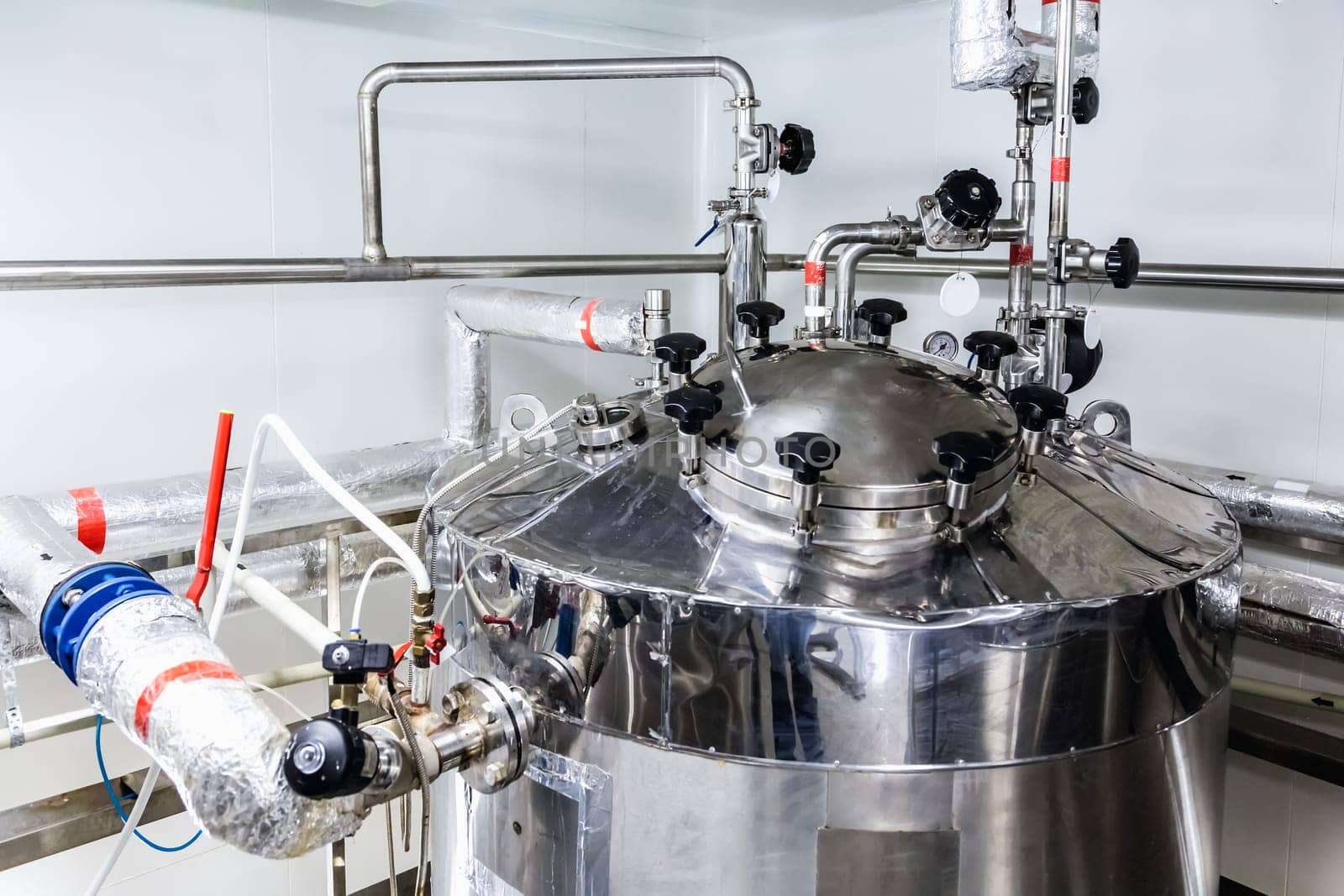 Water boiler or tank on pharmaceutical industry or chemical plant