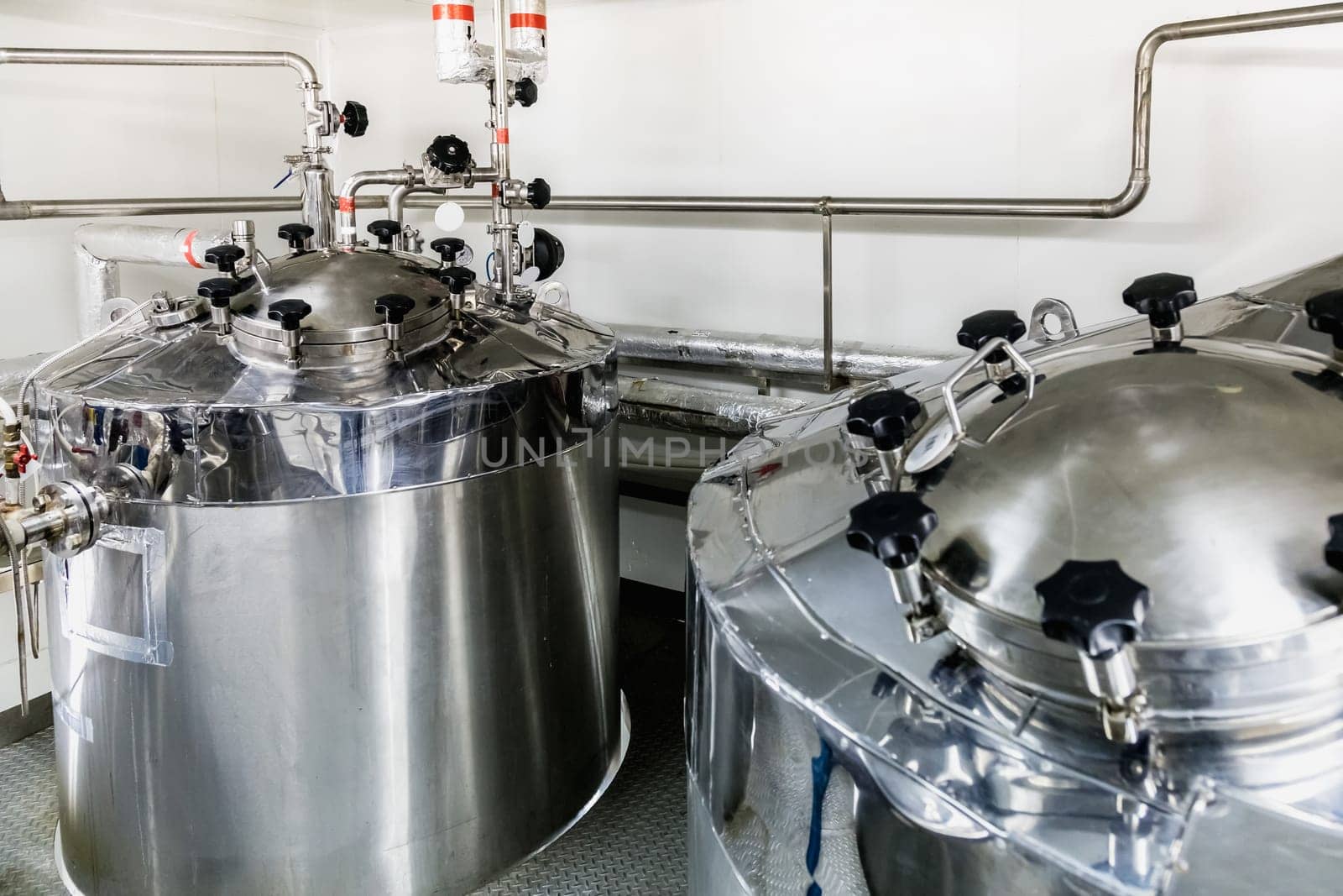 Water boiler or tank on pharmaceutical industry or chemical plant