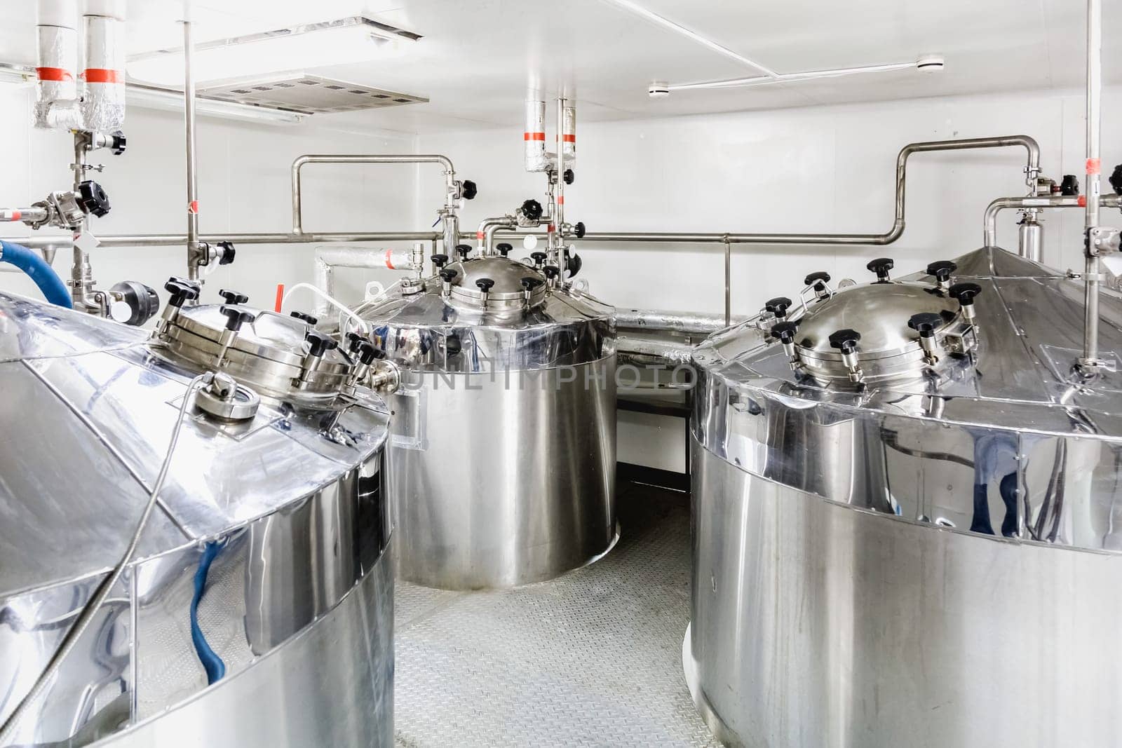 Water boiler or tank on pharmaceutical industry or chemical plant