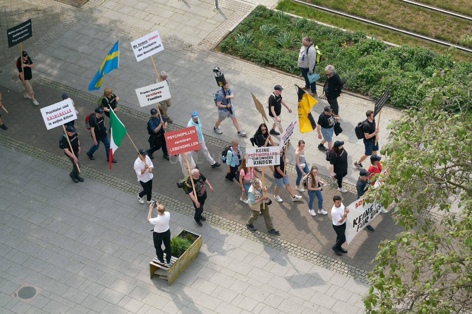 Protest against the Congress of German Child and Adolescent Psychiatry in Magdeburg in Germany
