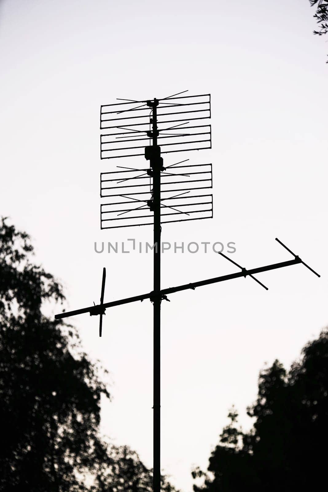 Very old analog antenna on a roof