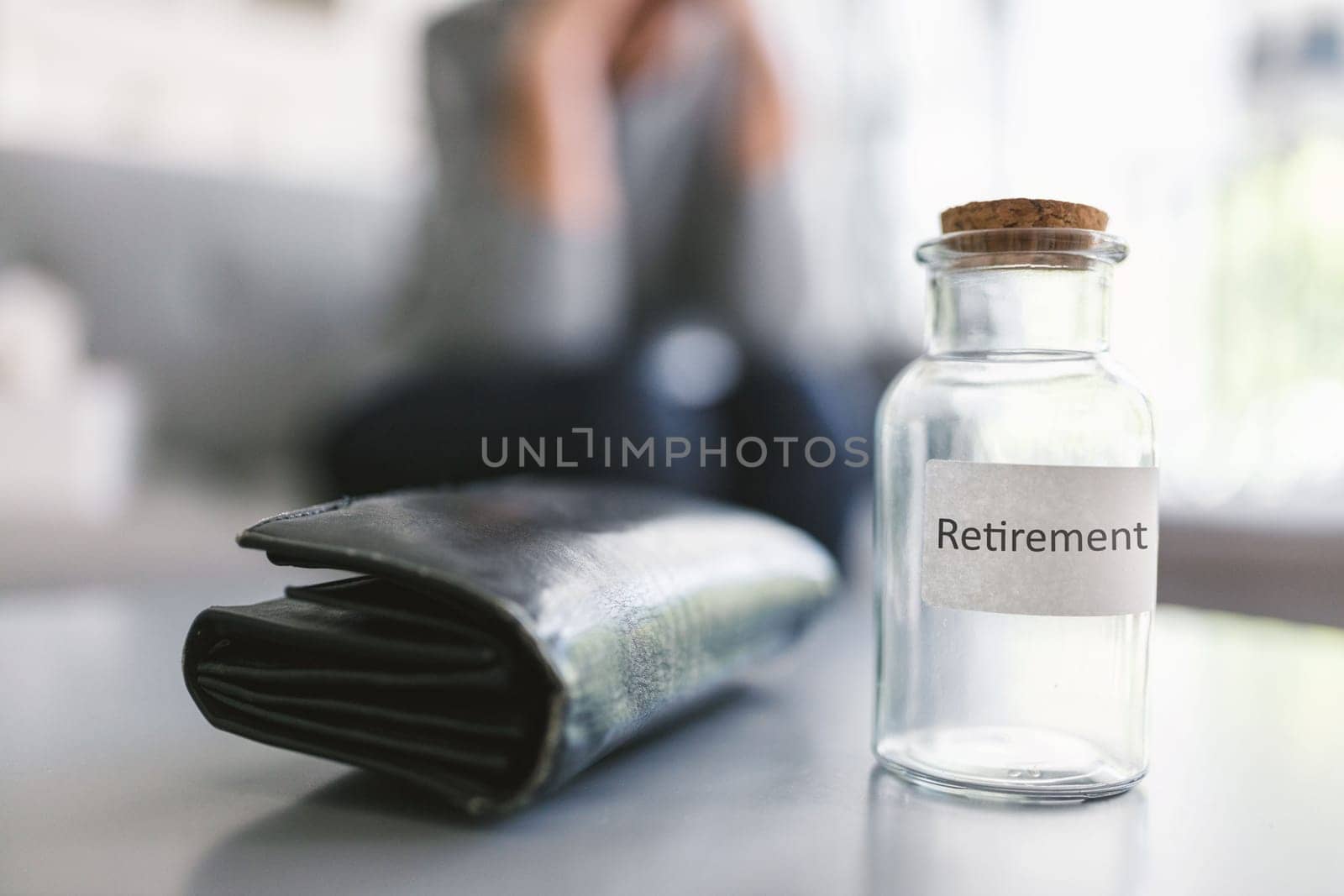 Desperate elderly woman unhappy with the rising cost of living