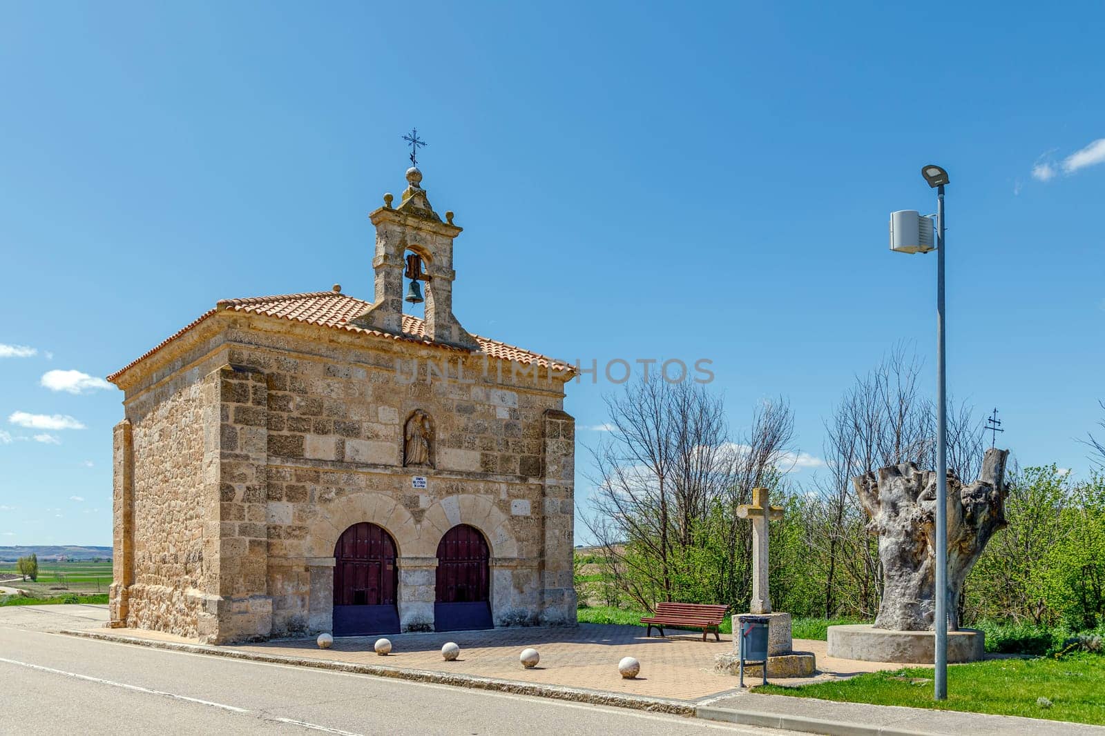 Hermitage of the Christ de la Vega in Pinel de Abajo in the province of Valladolid Spain