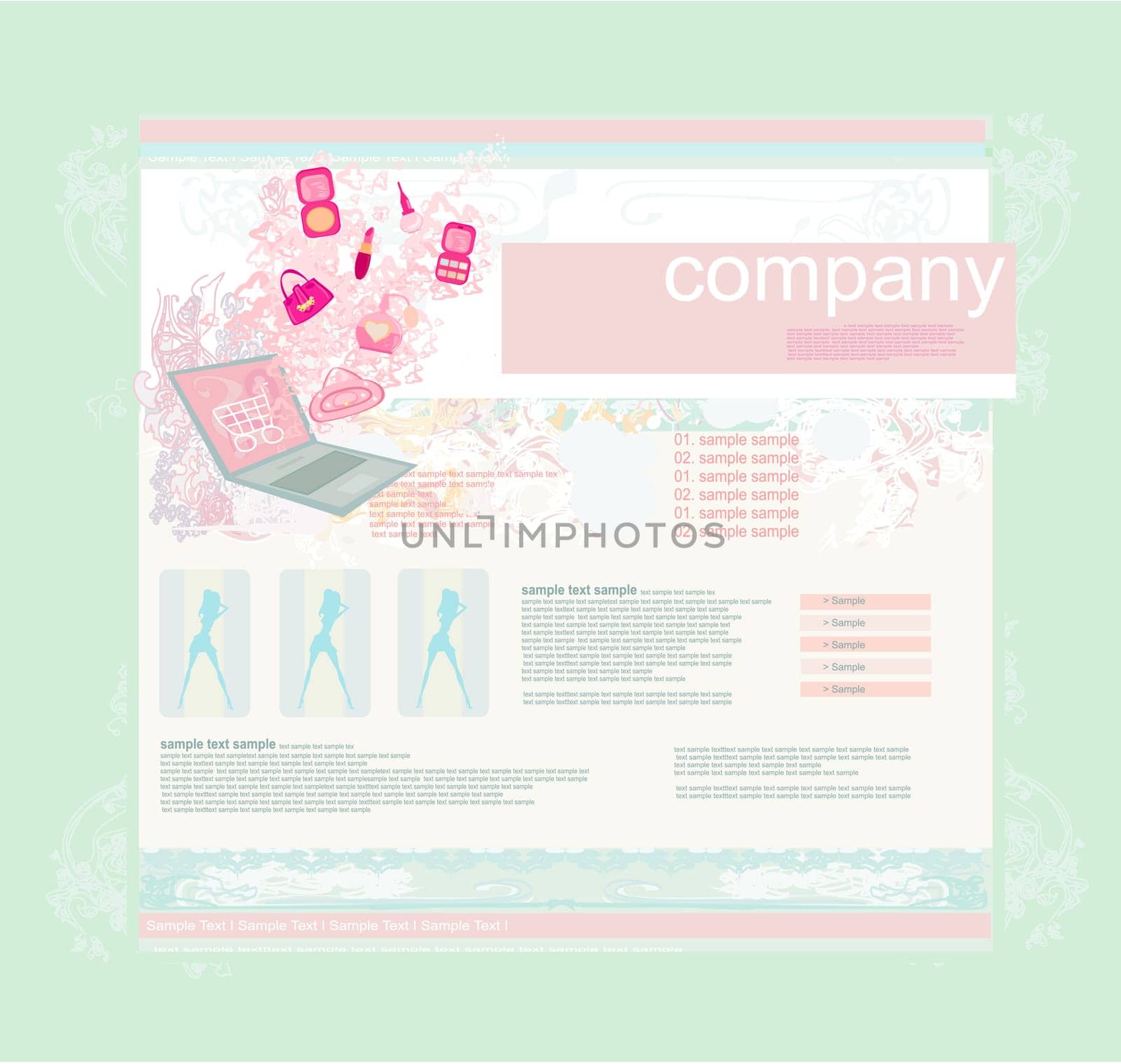 Fashion shopping Website template