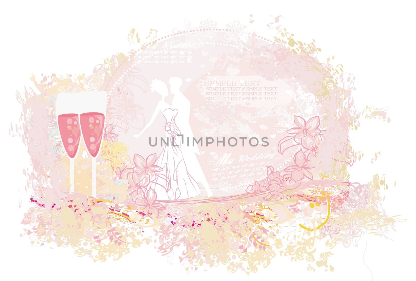 Ballroom dancers - invitation