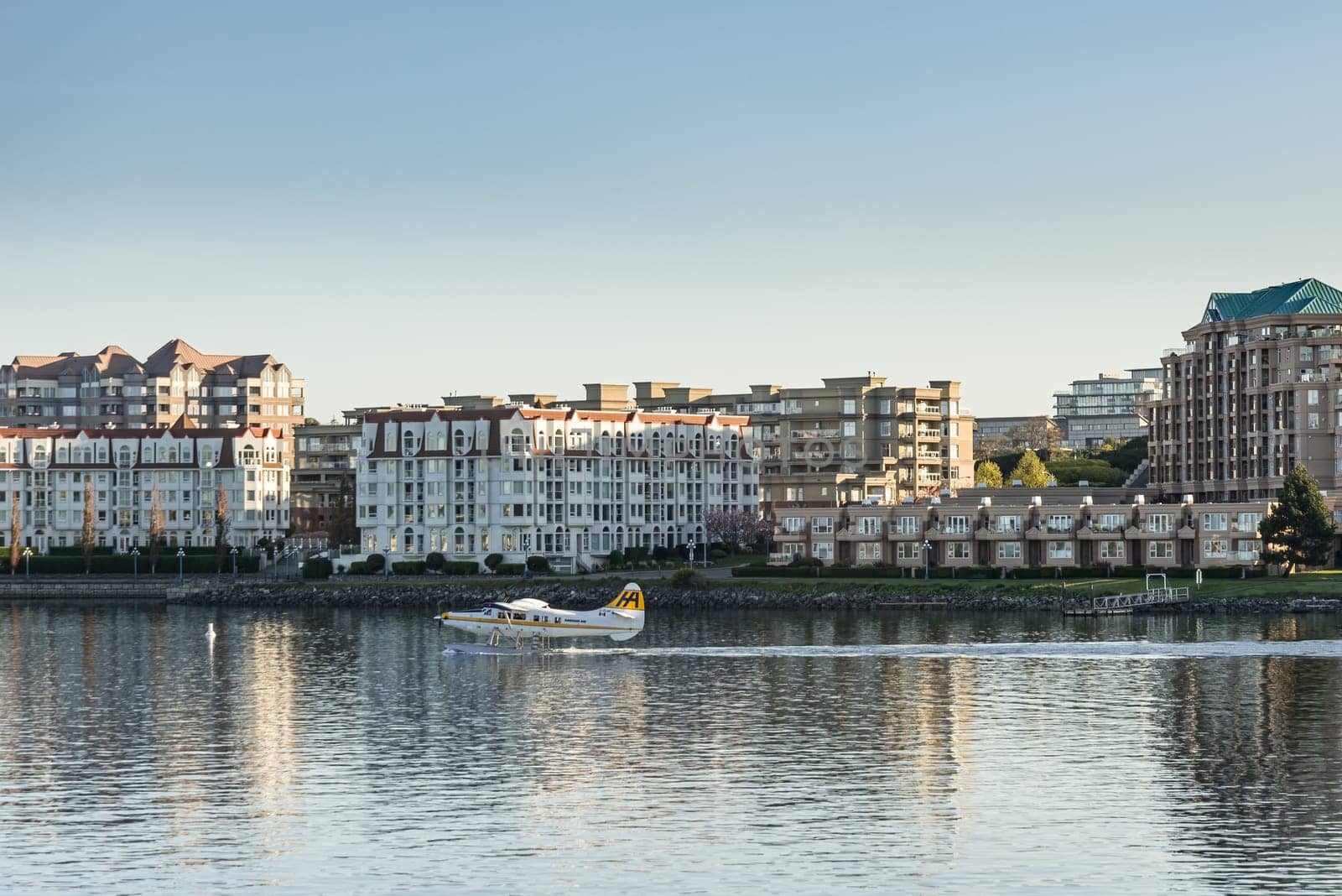 Seaplane takes off in Victoria Canada