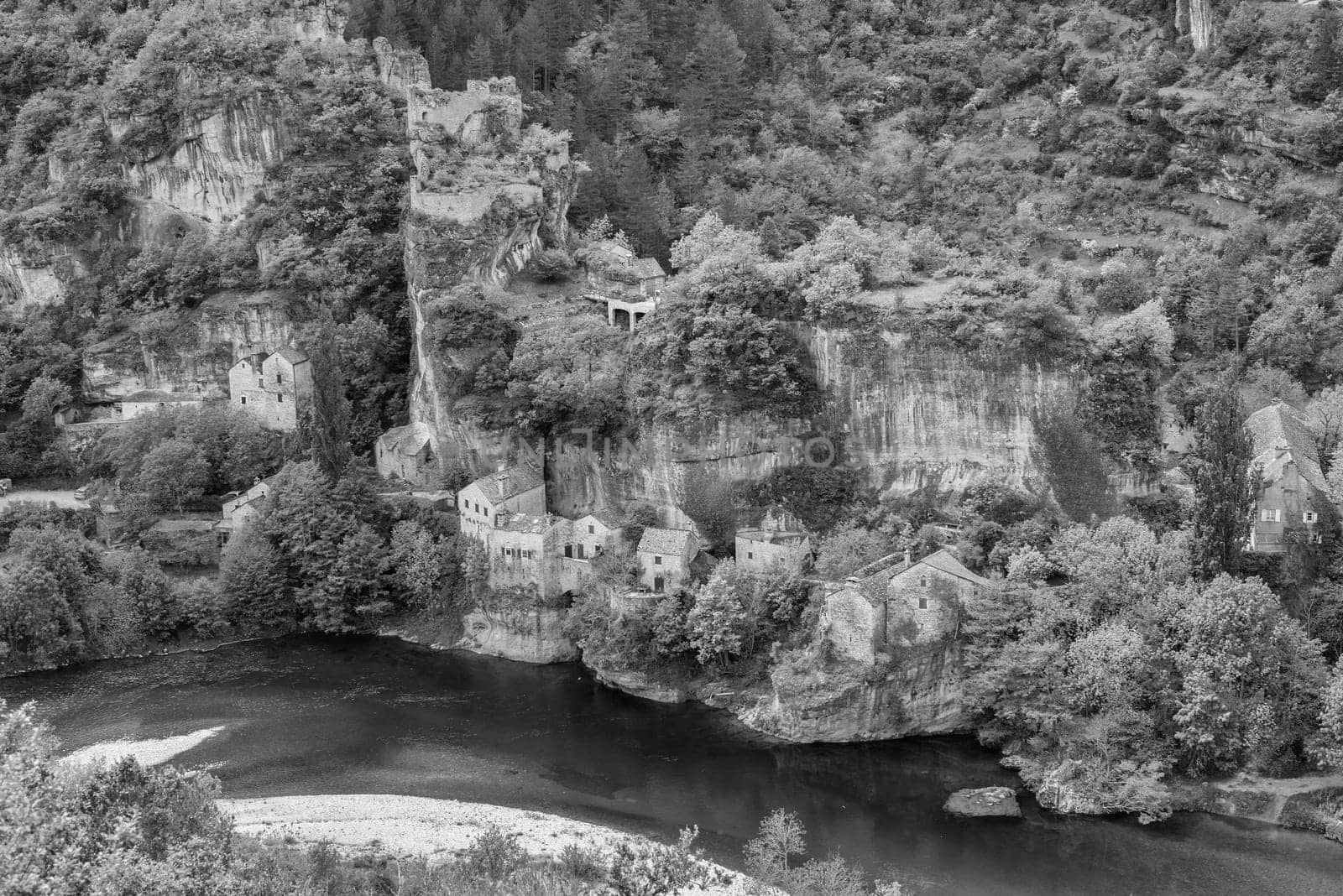Village of Castelbouc in the Tarn Gorges, France