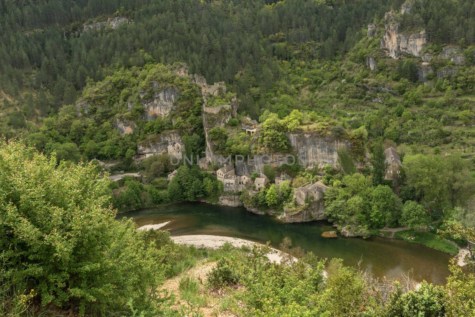 Village of Castelbouc in the Tarn Gorges, France