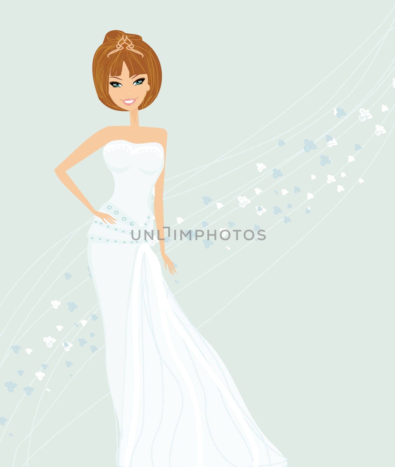 Beautiful bride card