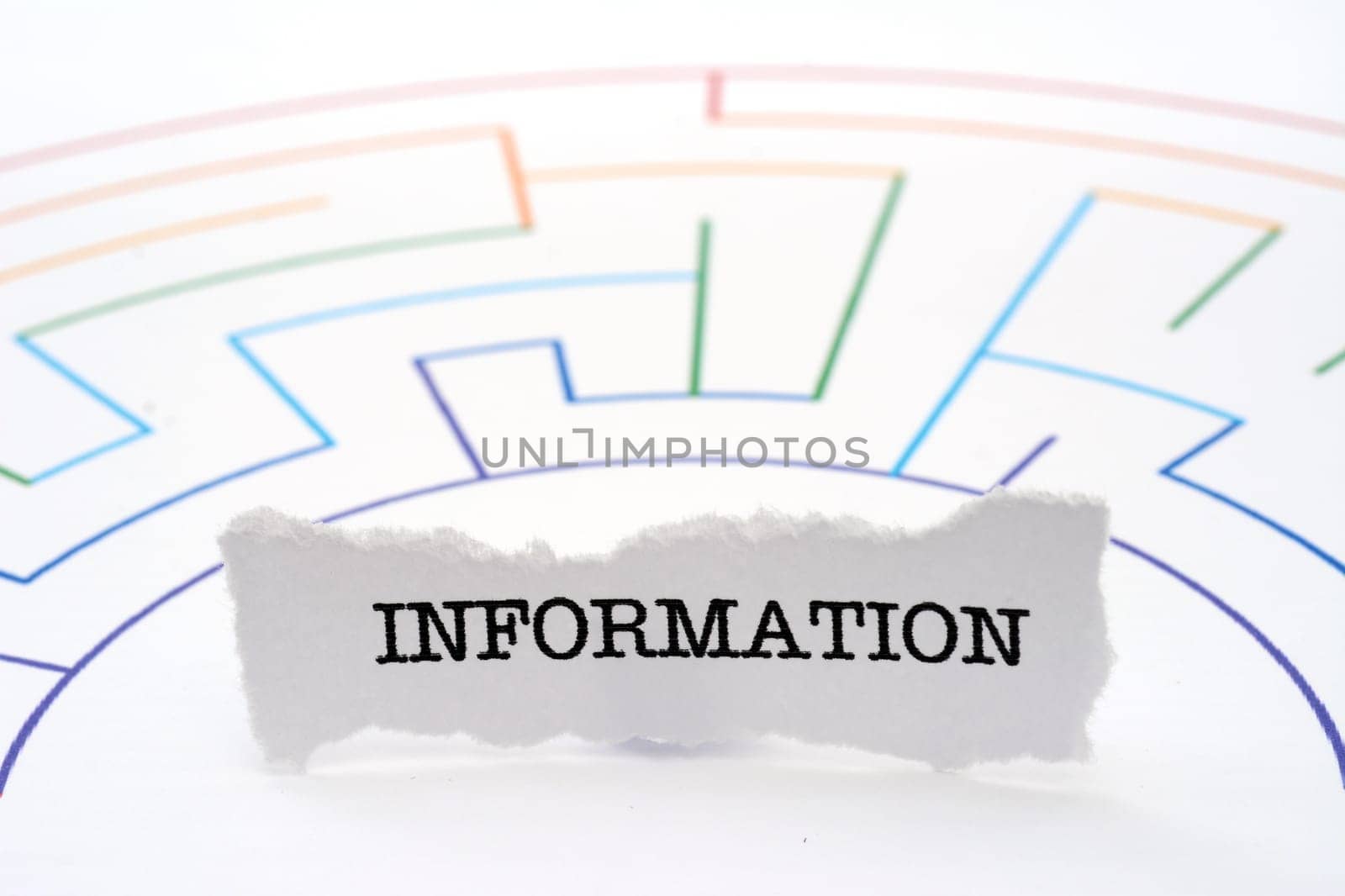 Information text on maze