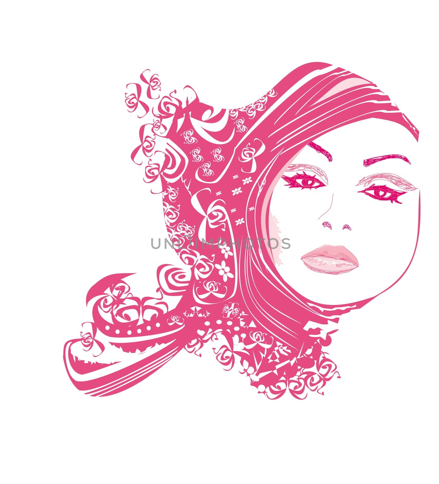 Abstract Woman portrait