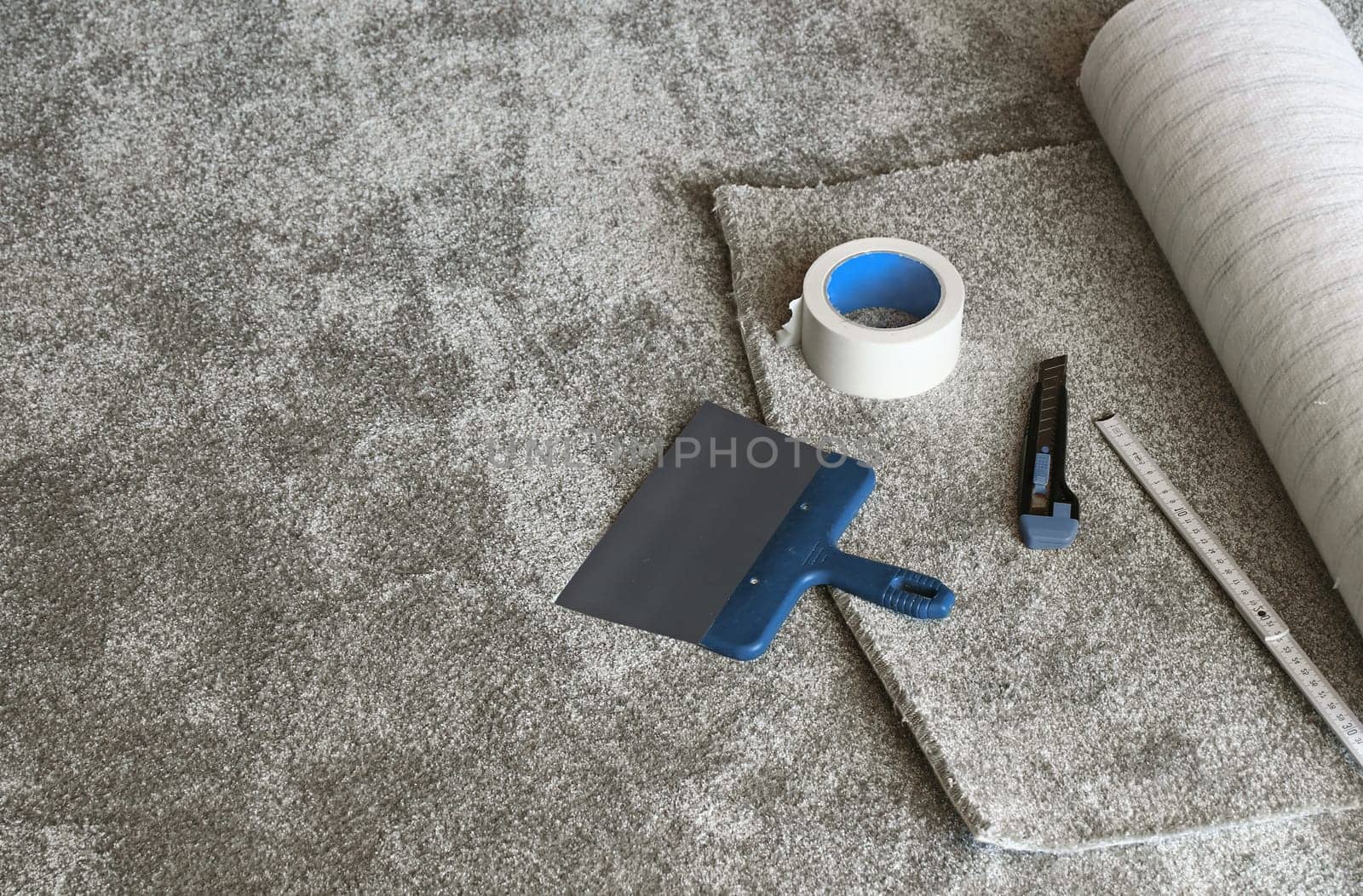 Laying of a new carpet