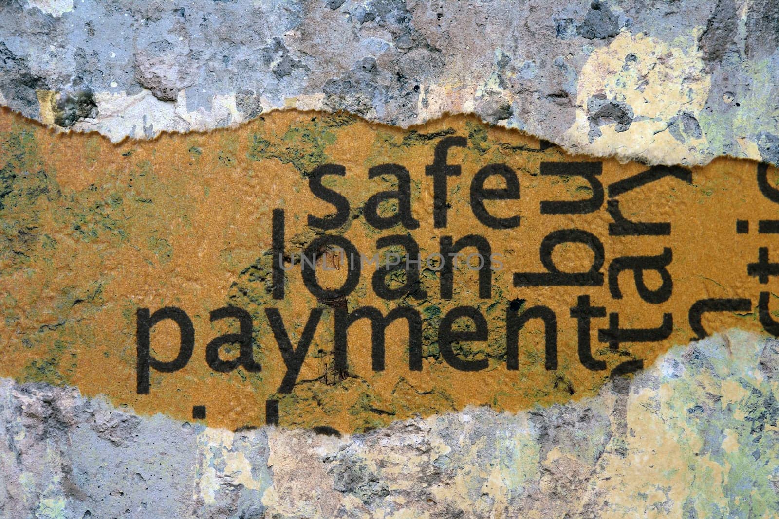 Safe loan payment concept