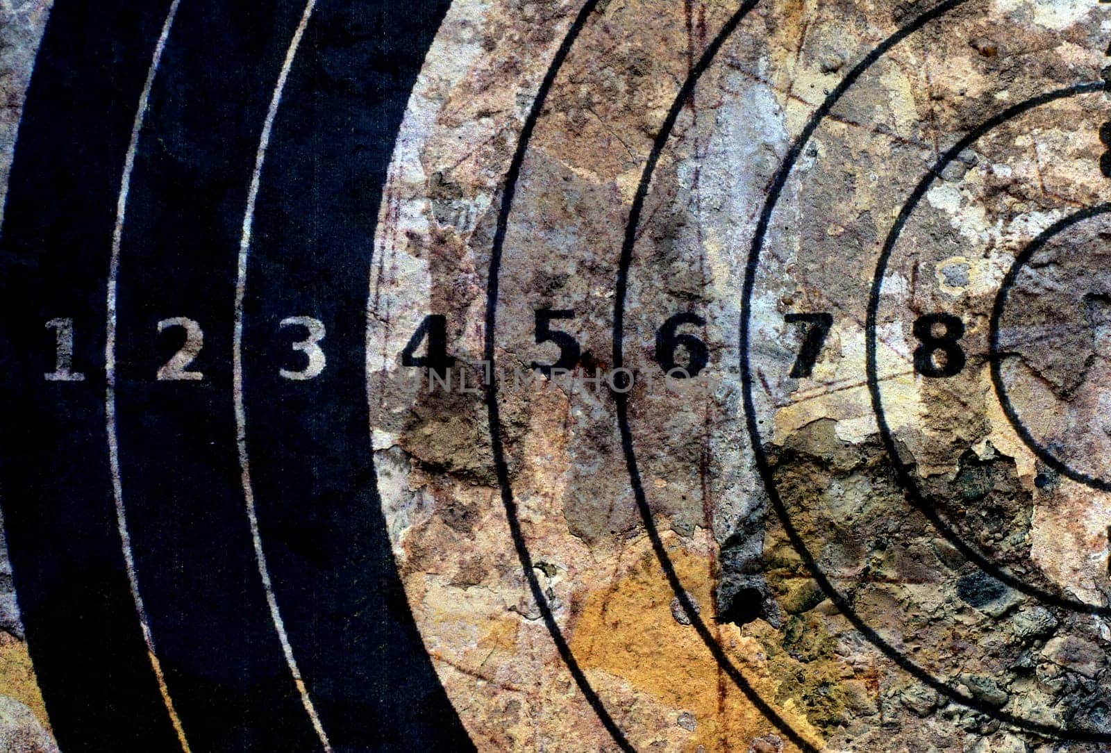 Target on grunge background