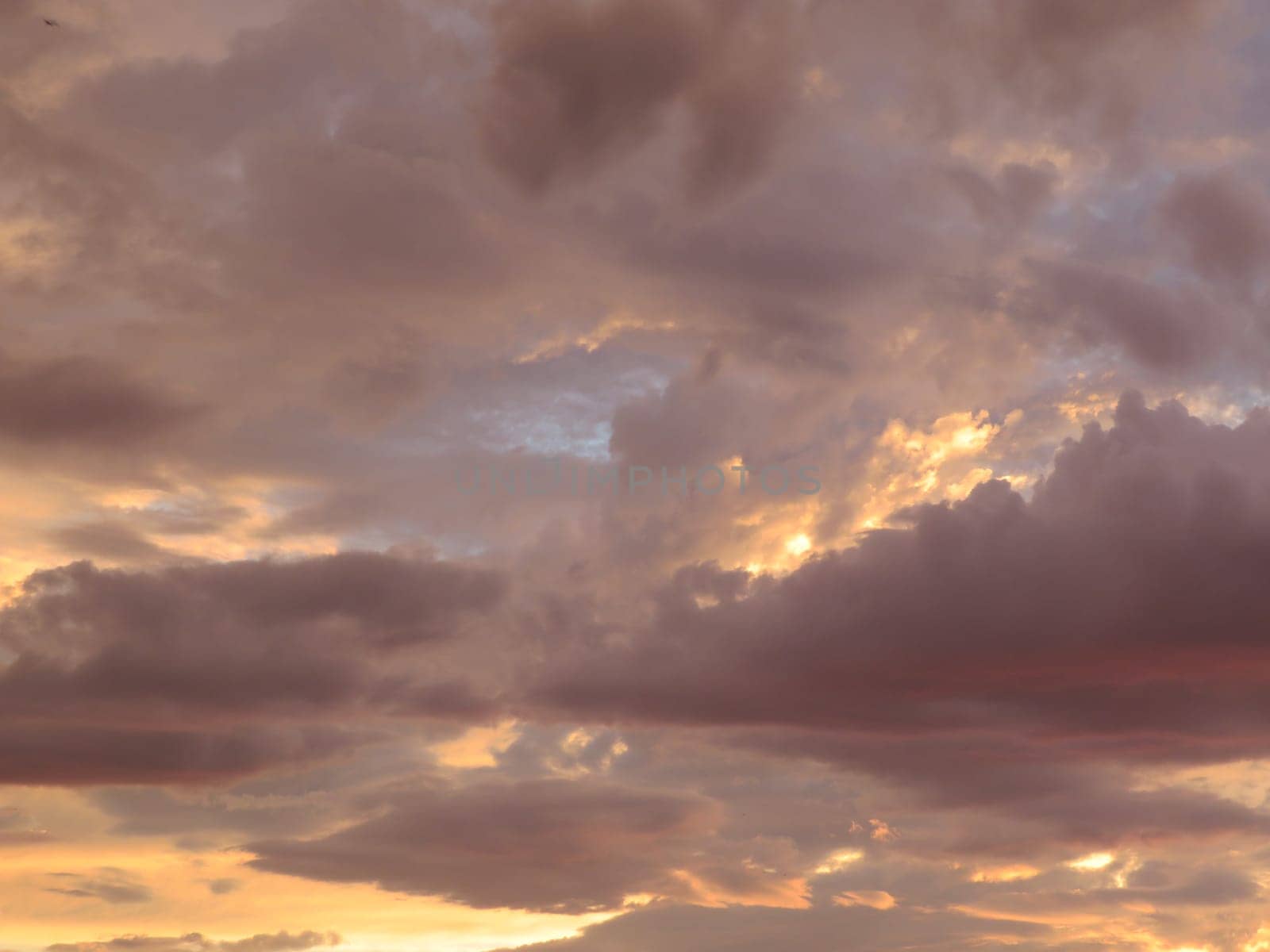storm clouds with intense light brown colors strange sky