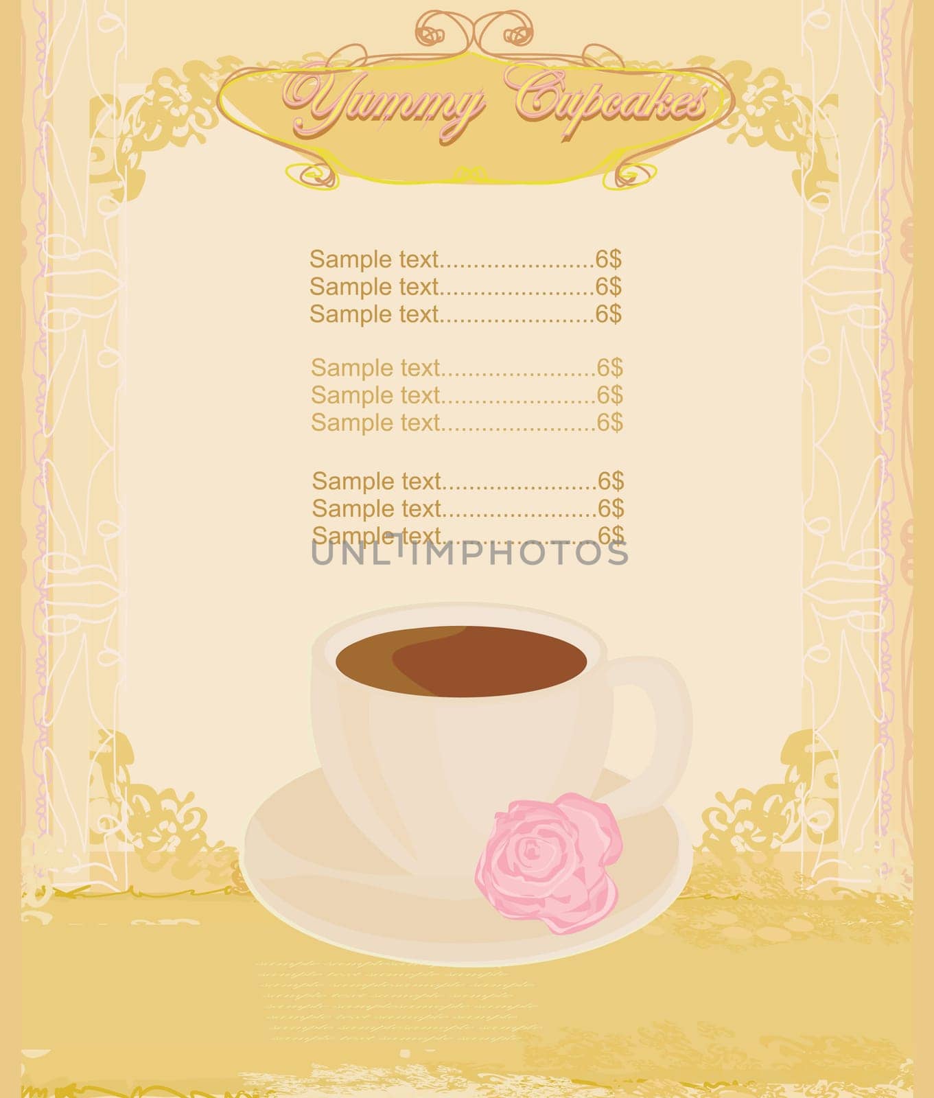 menu coffee shop