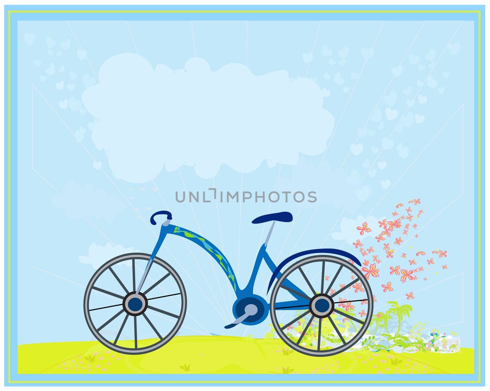 vector bicycle poster