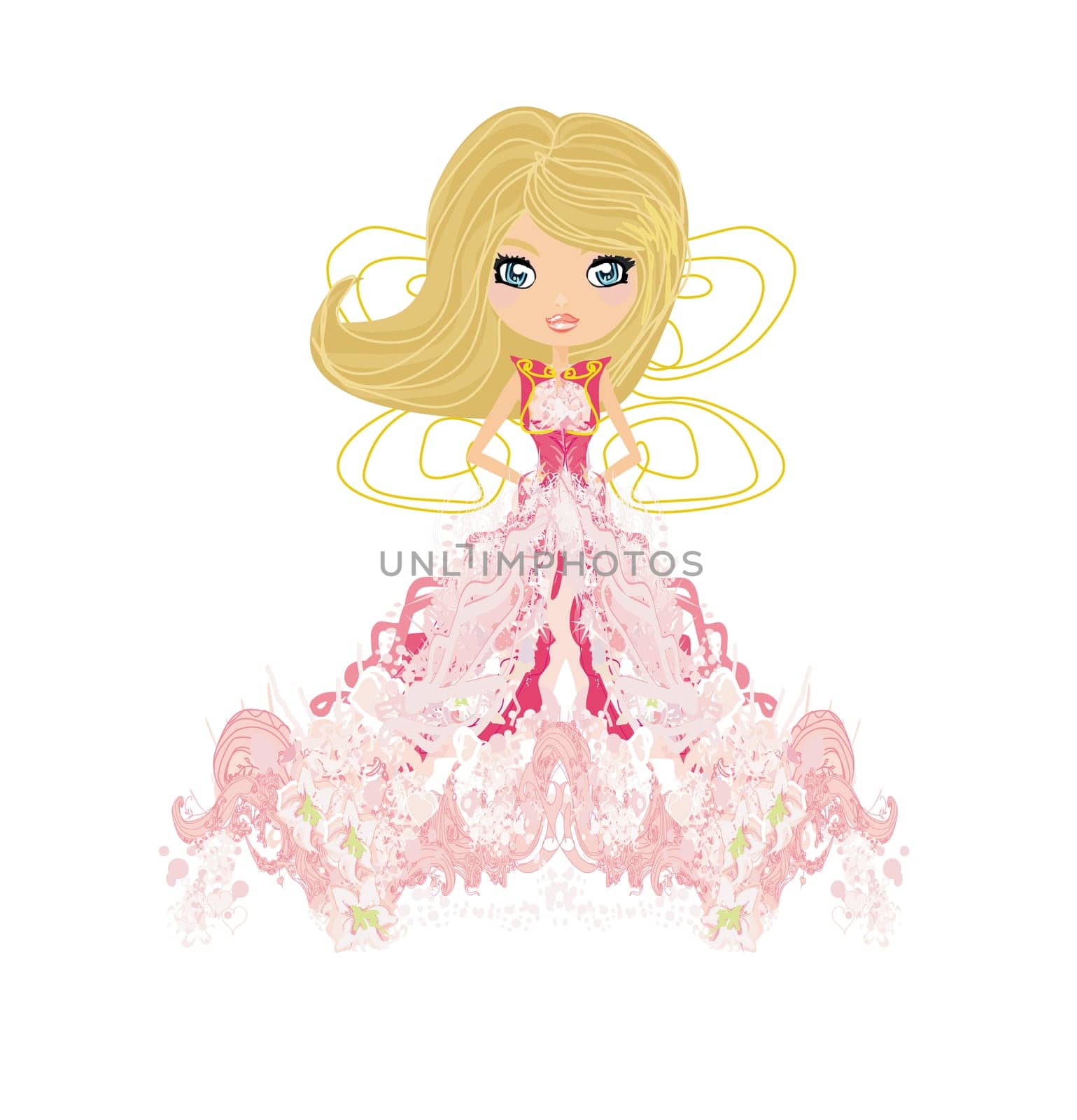 beautiful fairy vector graphic