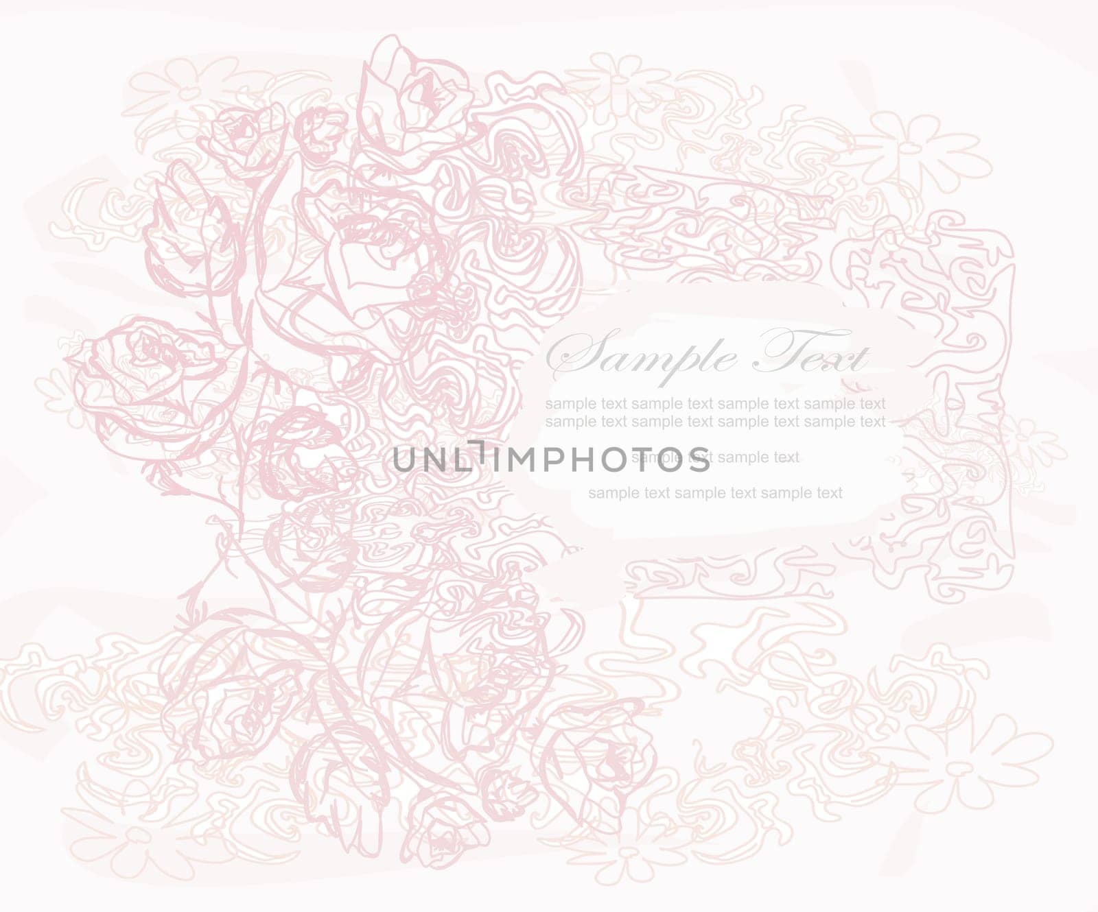 floral invitation card