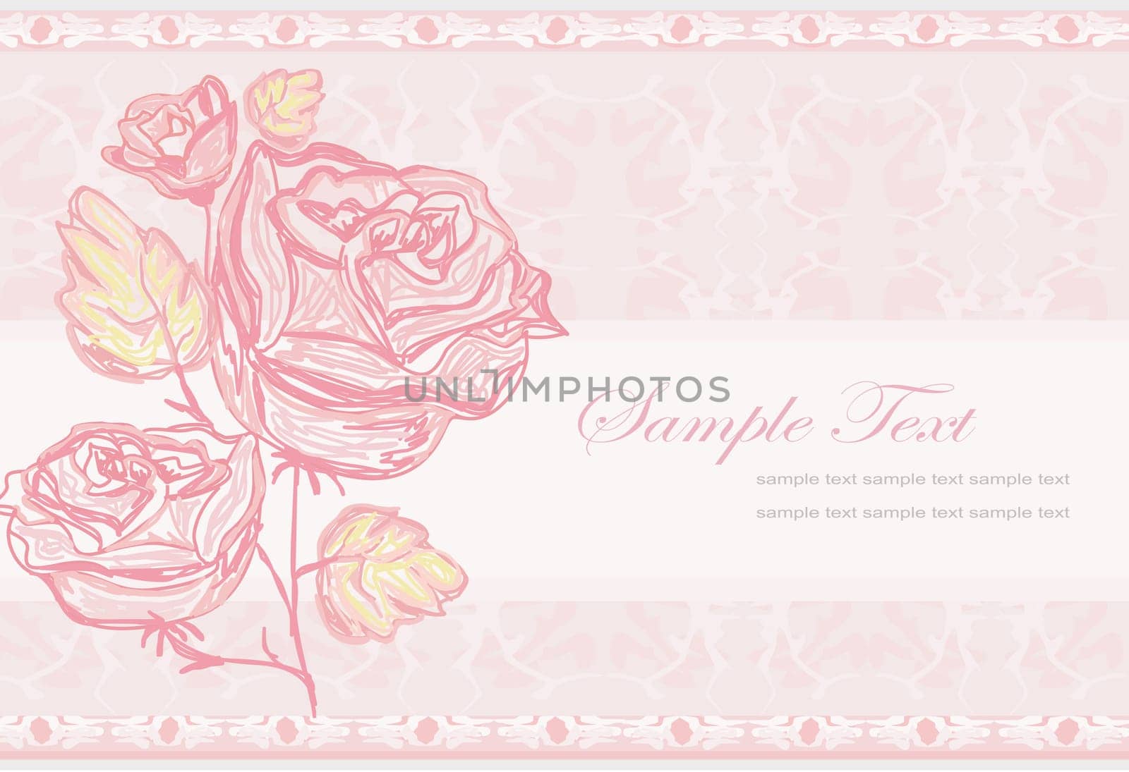floral invitation card